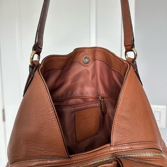 Coach Tan Leather Shoulder Bag - Picture 5 of 6